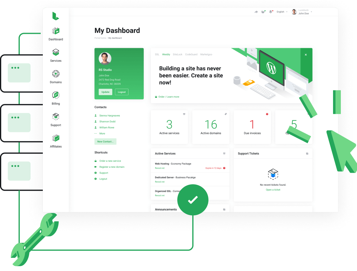 REGISTAR - Registe o seu Domínio Cabo Verde - Painel de controlo super fácil para gerir todos os seus serviços.