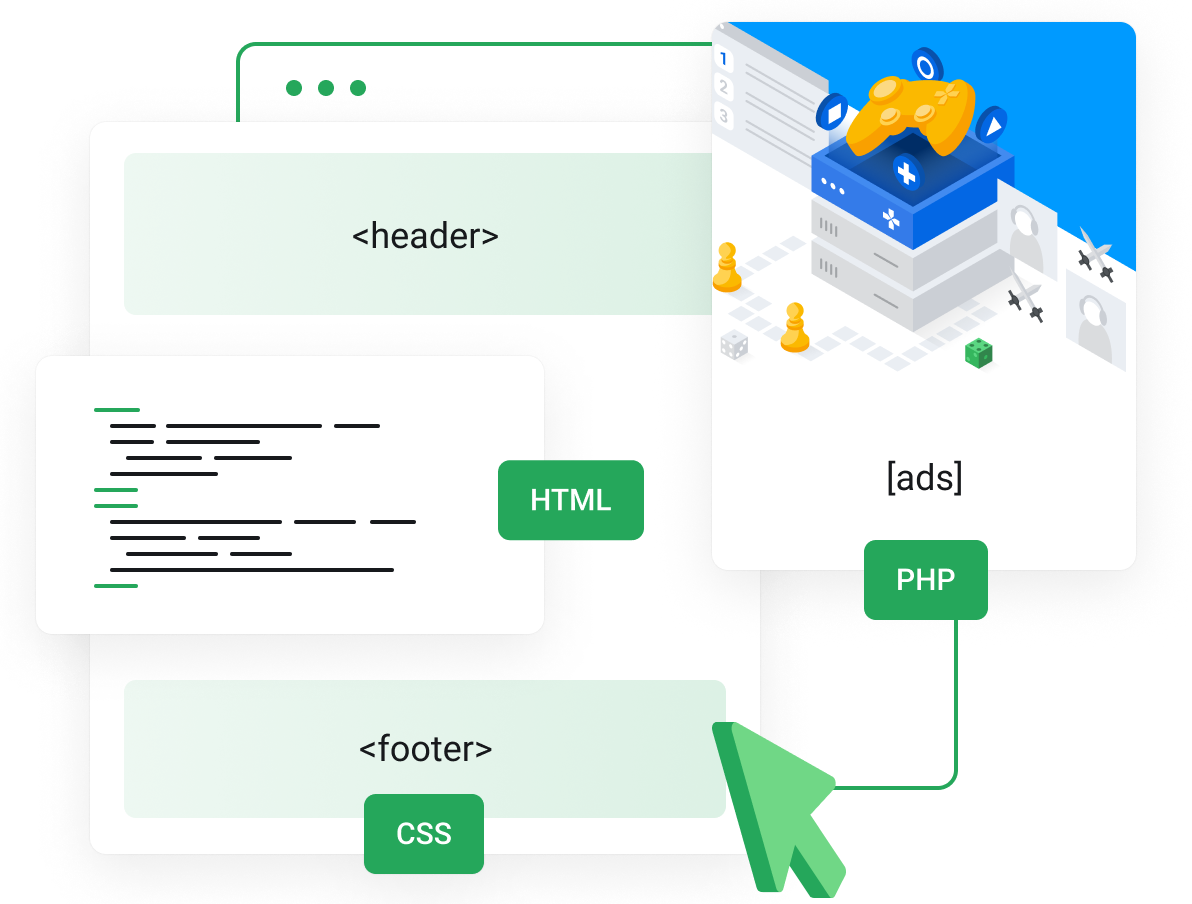 Alojamento WordPress - REGISTAR Cabo Verde - Easy custom code snippets